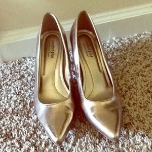 Metallic Spike Heels